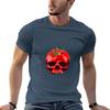 Skull Tomato Tshirt Soft Basic Cotton Short Sleeve Tee