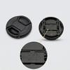 JHMei 52mm Camera Lens Cap with Strap and Cleaning Center Pinch Type Compatible with all 52mm diameter lenses including Nikon 3-Pack Anti-Loss Cloth,