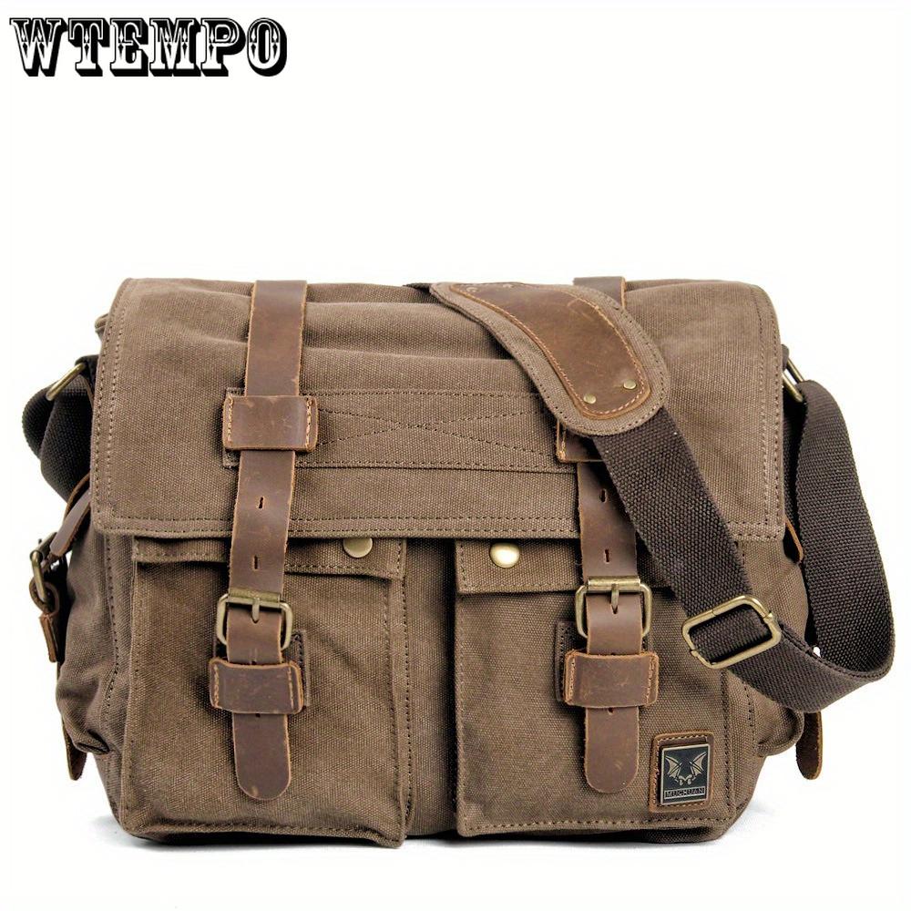 Vintage Messenger Bags Laptoptas Grote Capaciteit Schoudertas Voor Wandelen Reizen Kerst/Halloween cadeau