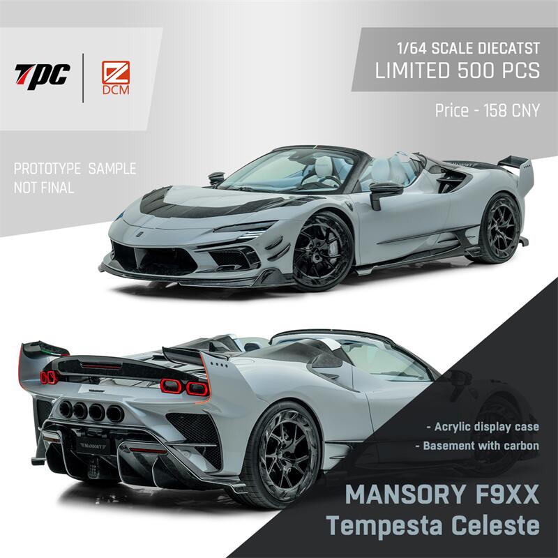 ABBM1 DCM x TPC 1:64 SF90 F9XX Mansory Stradale / Spider limited 500 Diecast Model Car