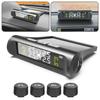Digital LCD Display Universal Smart Car TPMS Tyre Pressure Monitoring System 4 Sensors Auto Security Alarm Solar Charging