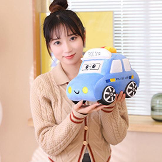 30cm Car Plush Toy Lovely Police-Car Taxi Ambulance Plushies Photo Props Ornament Soft Cartoon Stuffed Pillow Children's Room Home Decor Birthday Gift