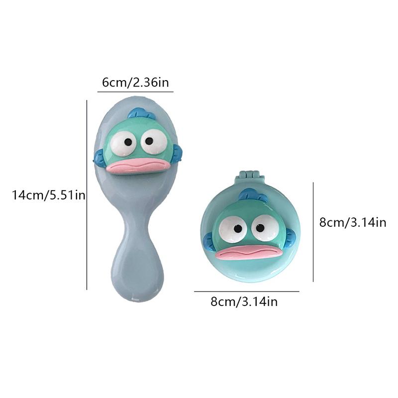 Portable Clownfish Air Cushion Comb Hair Salon Hairdressing Massage Folding Hair Brush Air Cushion Comb Makeup Beauty Tools