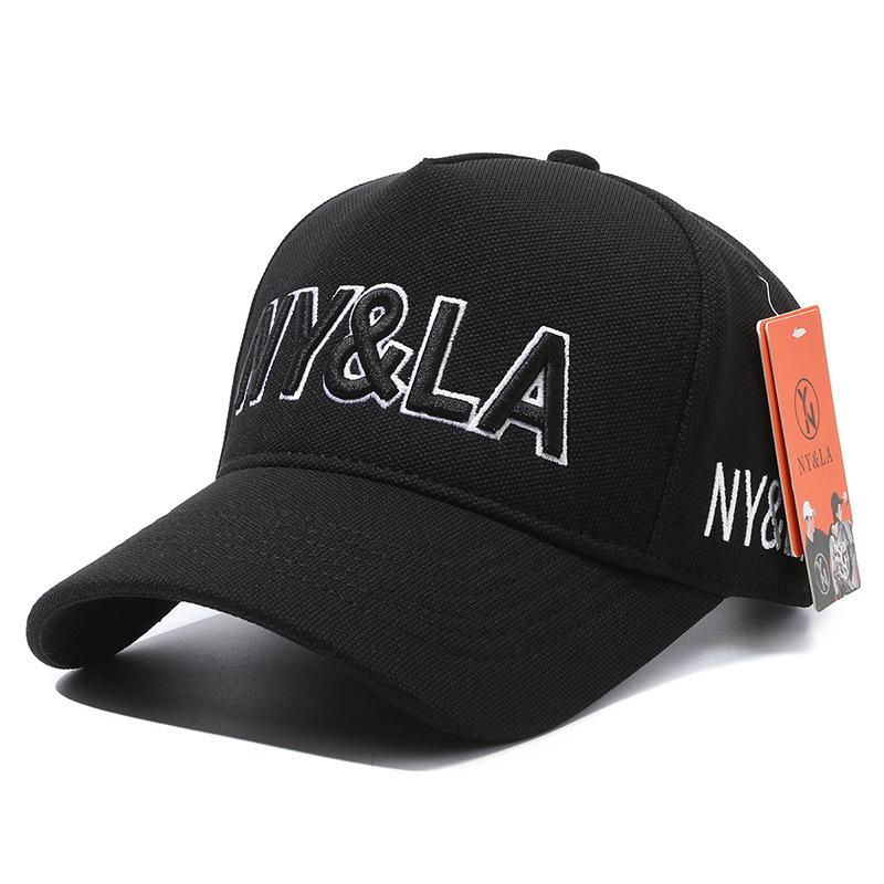 Fashion big head circumference trendy hat men's and women's four-season hats baseball caps five pieces embroidered hat letters