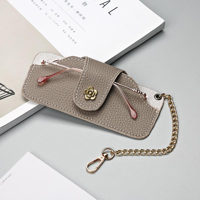 New Trend Eyewear Cases Cover for Sunglasses Women's Eyeglasses Case Men Reading Glasses Box with Metal Buckle Eyewear Cases