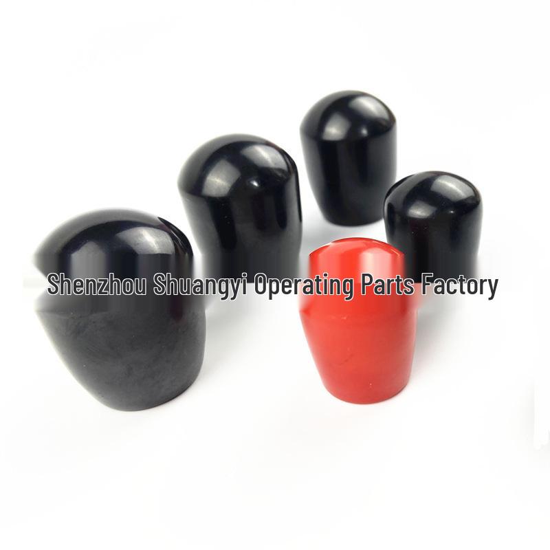 Bakelite Phenolic Nylon Oval Handle Sleeve - Custom Multicolor Irregular Shape (Black/Red).