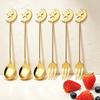 6pcs Coffee Spoon Dessert Fork Dinnerware Set Western Mirror 304 Stainless Steel Tableware Suitable for Family Gatherings Parties Weddings