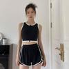 2024 Slimming Sporty High-Waist Swimsuit for Women with Boyleg Pants & Bust Support