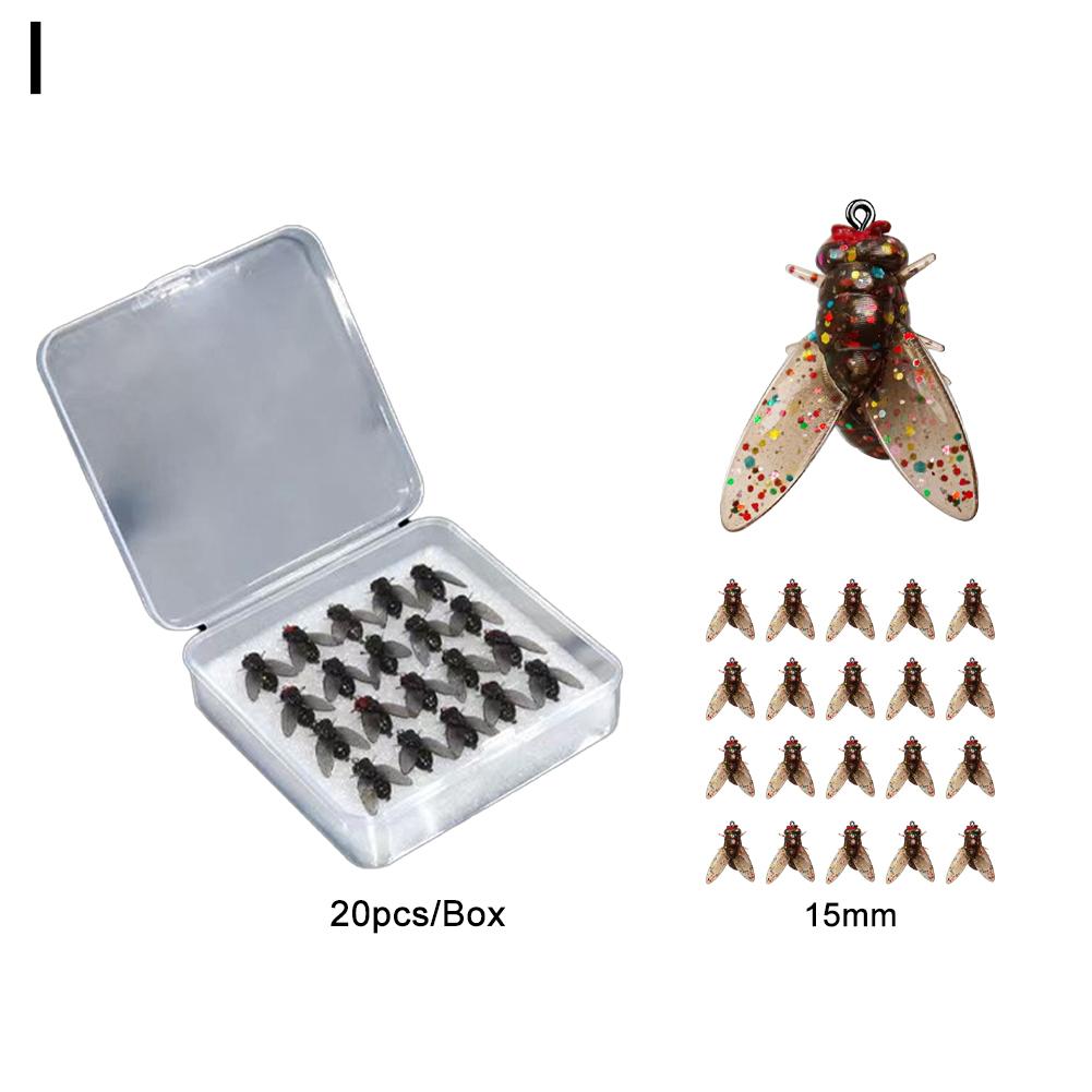 Bionic Fly Fishing Bait(20PCS), 2024 New Fly Hook Soft Bait Add Fish Attractant Fishing Gear For Salmon, Trout