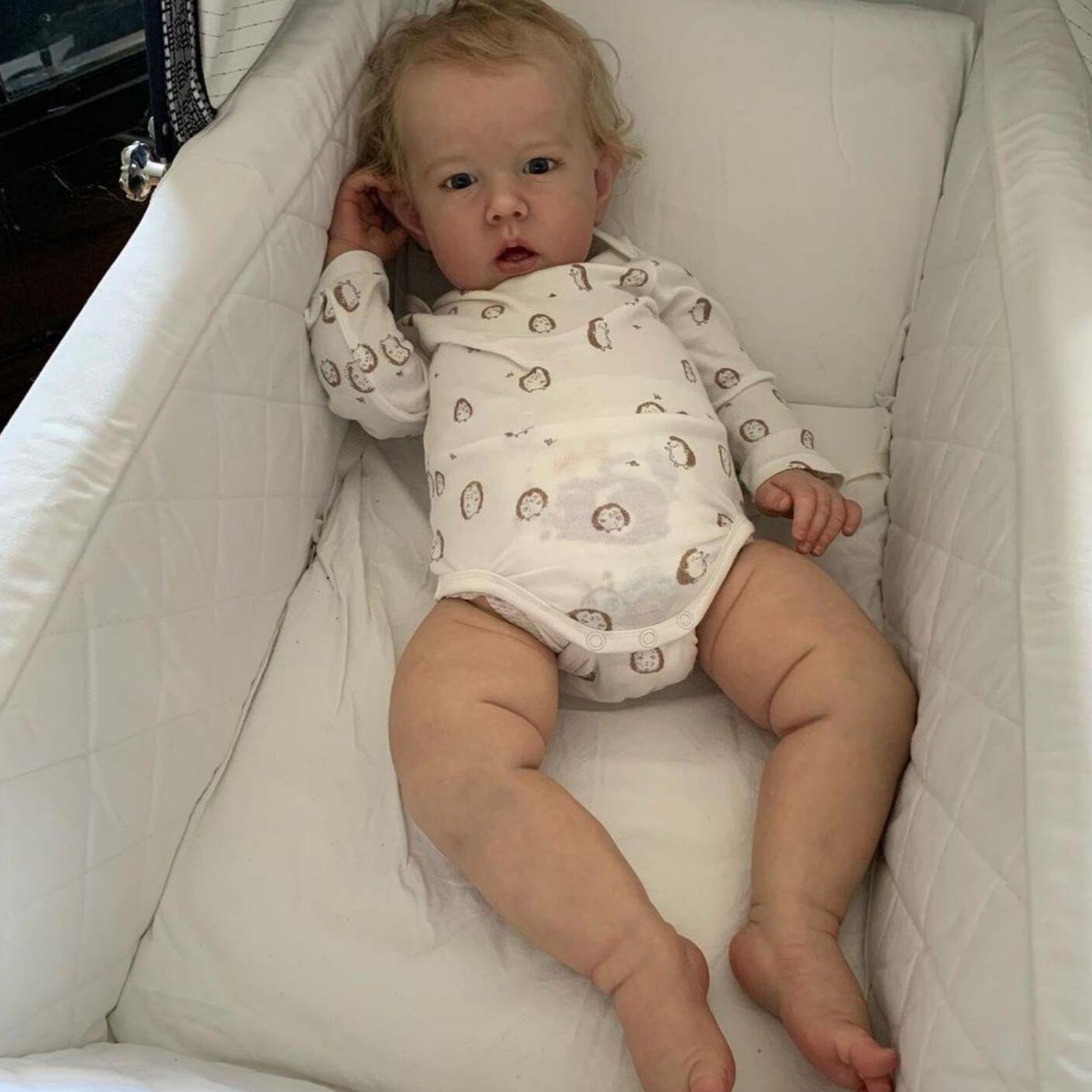 

BZDOLL 70 СМ 28 дюймів М який вініловий Реборн Дитина Великий Хлопчик Лялька Іграшка 3D Шкіра Розписана вручну для Дівчинки Реалістичне Тканинне Тіло Малюк Арт Бебе Дитячий Подарунок cloth body doll