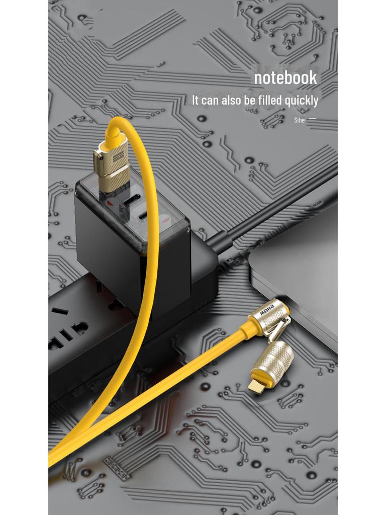 Cablu de încărcare rapidă PD 4-în-1 de 240W pentru Apple/Huawei, Dual Type-C