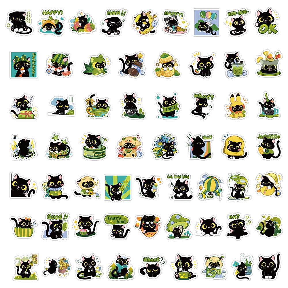 1800 Realistic Cartoon Kitten Stickers: Cute Cat Graffiti Collection for Creative Decoration
