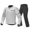 Mens Motorcycle Riding Suit Set Breathable Mesh Long Sleeve Waterproof Off-Road Racing Gear Use