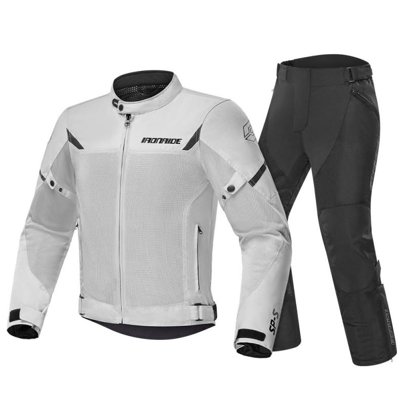 Mens Motorcycle Riding Suit Set Breathable Mesh Long Sleeve Waterproof Off-Road Racing Gear Use
