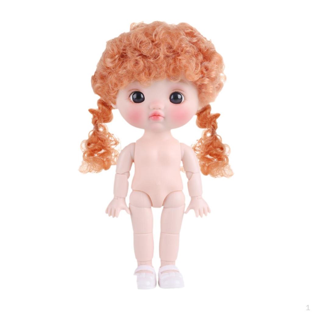 21cm BJD Doll with Footwear Interactive Design Movable Joints Educational Toy for Girls Gift Holiday