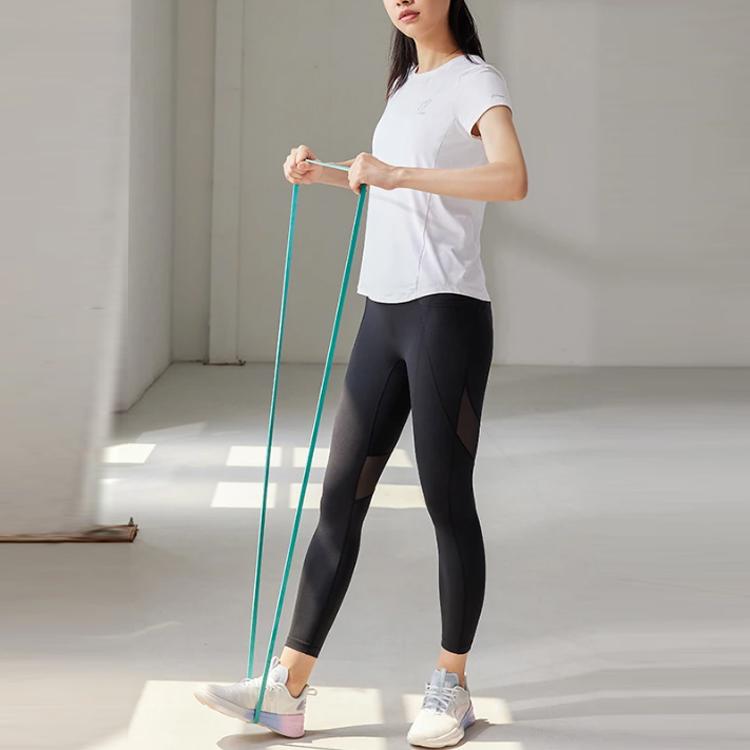 Li Ning Training Series Flat Crotch Tight Casual Sports Fitness Pants Women bottoms Black AULR070-1