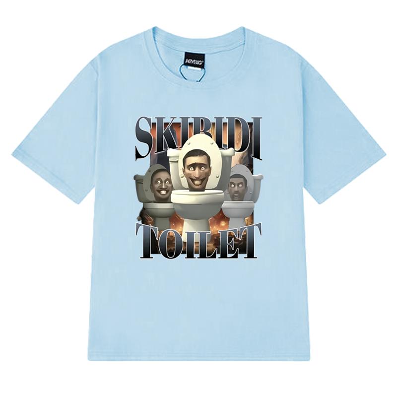 New In Skibidi Toilet Sigma Ohio Gyatt Funny Meme Graphic T Shirt Men Women Casual Short Sleeve T-shirts Unisex 100% Cotton Tops