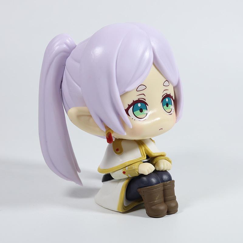Anime Frieren:Beyond Journey's End Schau nach oben Puppe Fern Frieren Stark Niedliches Modell Sitzende Haltung Spielzeugsammlung Actionfigur Puppe