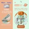 Mambobaby Детский складной надувной круг для плавания с навесом от солнца, безопасный ремешок между ног, круг для бассейна, плавательная трубка, плавательный круг для бассейна, водный круг