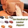 Suede Memory Cotton Seat Waist Cushion Ergonomic Support Lumbar Support Cushion  Car
