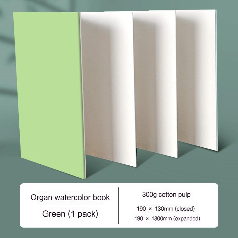 Borrence Watercolor Sketchbook 300g Cotton Organ Book Handbook Drawing Pad for Artists Painting Sketch Accordion Book Folding