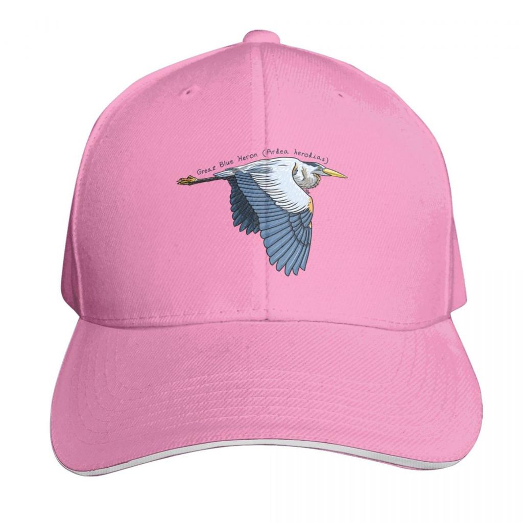 Great Blue Heron Flying By Woodsmith Baseball Cap Outdoor Golf Running Hiking Summer Beach Travel Streetwear Hip Hop Trendy