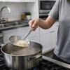 Anti-scald Stainless Steel Colander Heat-Resistant Kitchen Strainer  Oil Frying