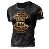 Summer Men's T Shirt 3D Printed American Top Short Sleeve Quick Dry Vintage T Shirt Men's O Neck Pullover Oversized Sportswear