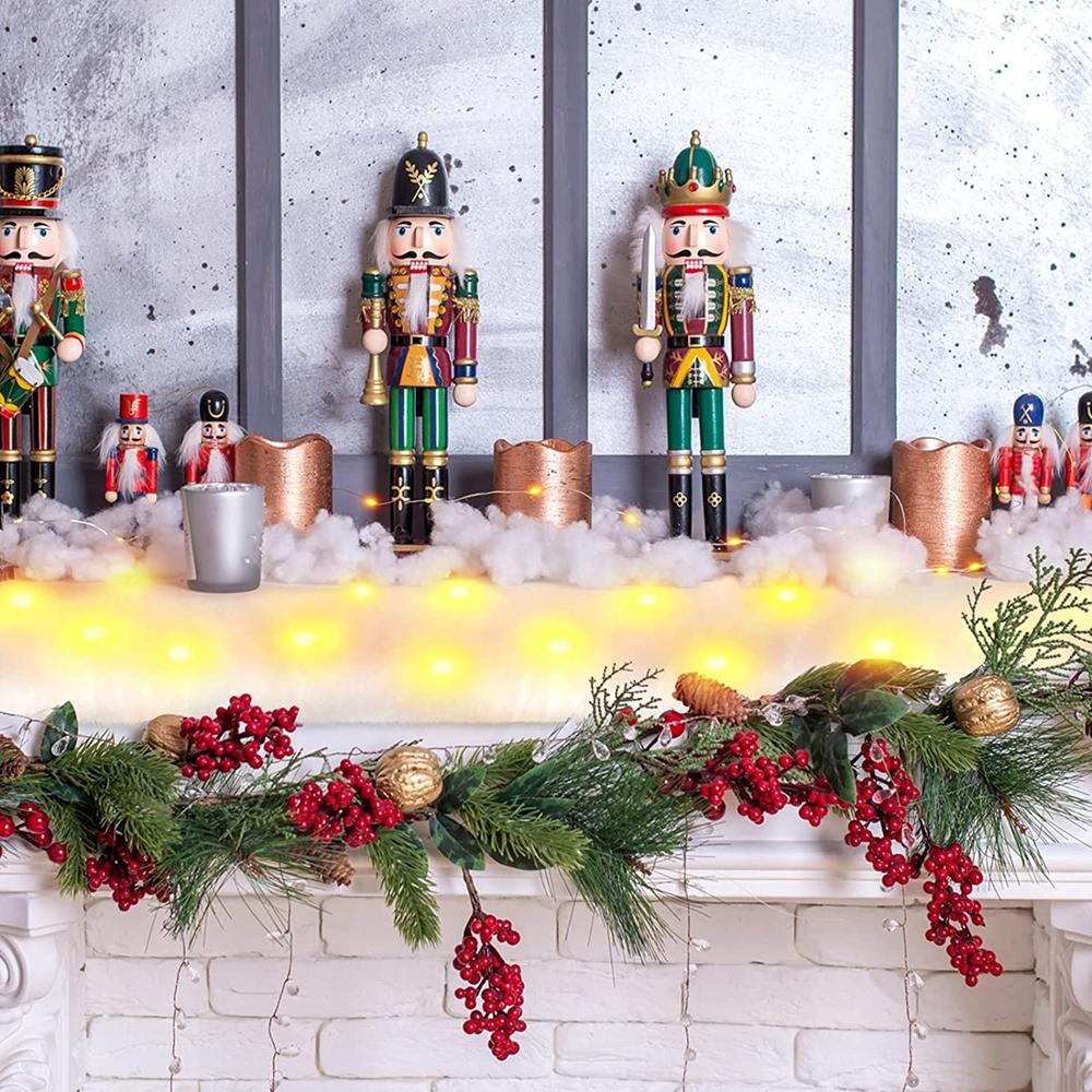 Weihnachts-Schneedecke, Kunstschnee-Tischläufer, Weihnachts-Kunstschneedecke