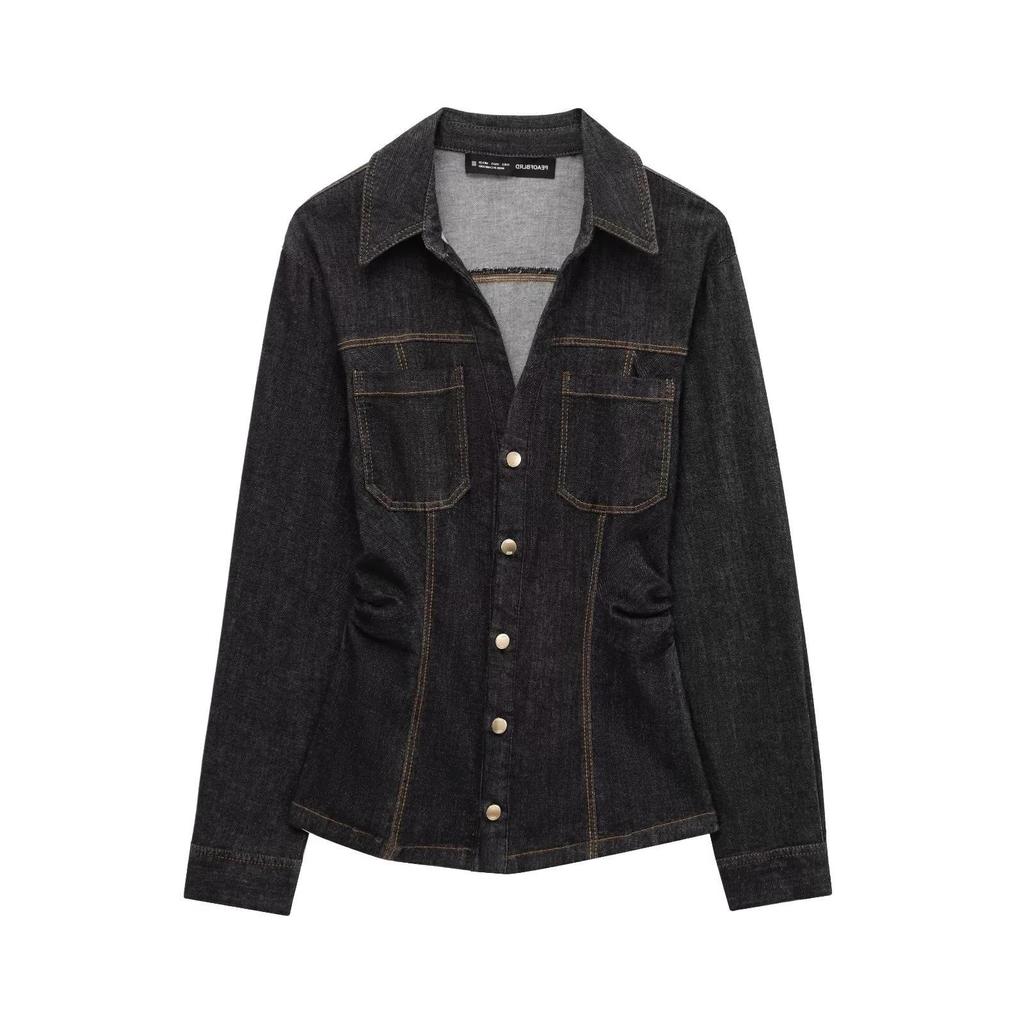 TAOP&ZA Women's Slimming Lapel Shirt & Casual Pants Set - Spring Commuting Style