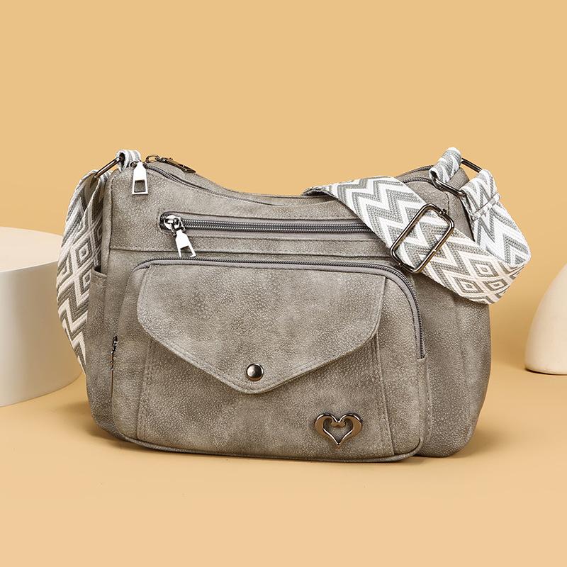 Versatile and Simple Mid-aged Mother's Bag - Large Capacity Single Shoulder Crossbody Bag