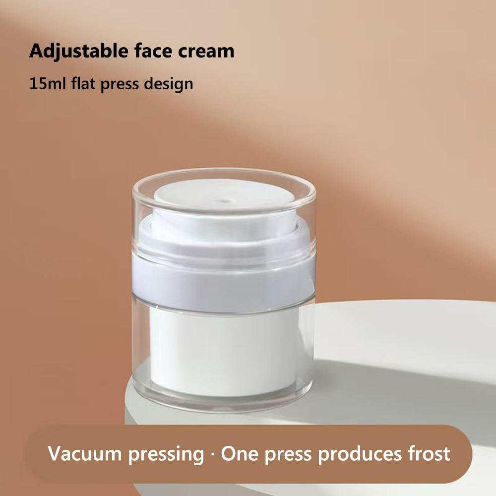 

15ml/30ml/50ml Vacuum Bottle Full-cover Sample Bottles Gifts Face Cream Lotion Cream Bottle white 15ml