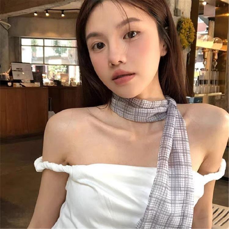 Fashion Unisex Skinny Long Scarf Gentle Fabric Multipurpose For City Fashion Enthusiasts