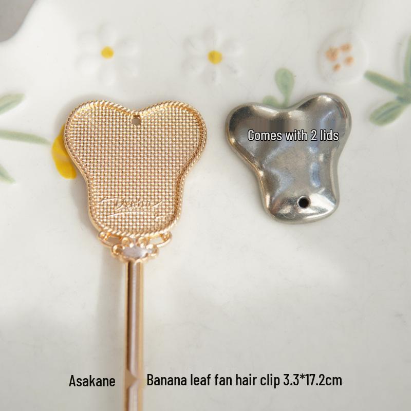 Handwoven Song Brocade Blue-Dyed Fabric Embroidery Cloth with Medium Hairpins - New Chinese Design, DIY Accessories, Double Lid