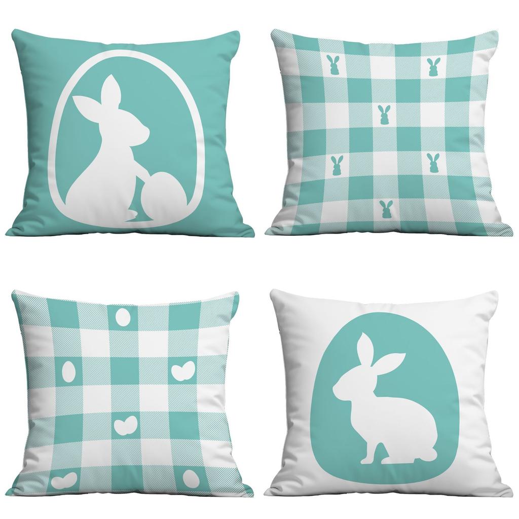 Easter Pillow Case Home Sofa Pillow Living Room Ornament Printed Rabbit Pillow Premium Durable Quality Useful Practical