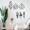 3pcs Metal Leaf Wall Pediments – Decorative Wall Art with Three Leaves. Ideal for Children's Rooms, Nurseries, and Kindergartens