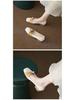 French Women's Square Toe Low-Cut Flat Moccasins - Versatile Soft Sole for Autumn 2025