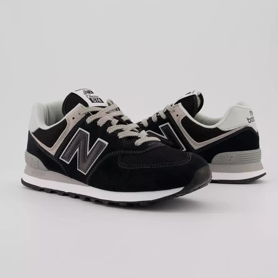 Men's Sneakers New Balance 574 Sports Shoes Black (ML574EVB)