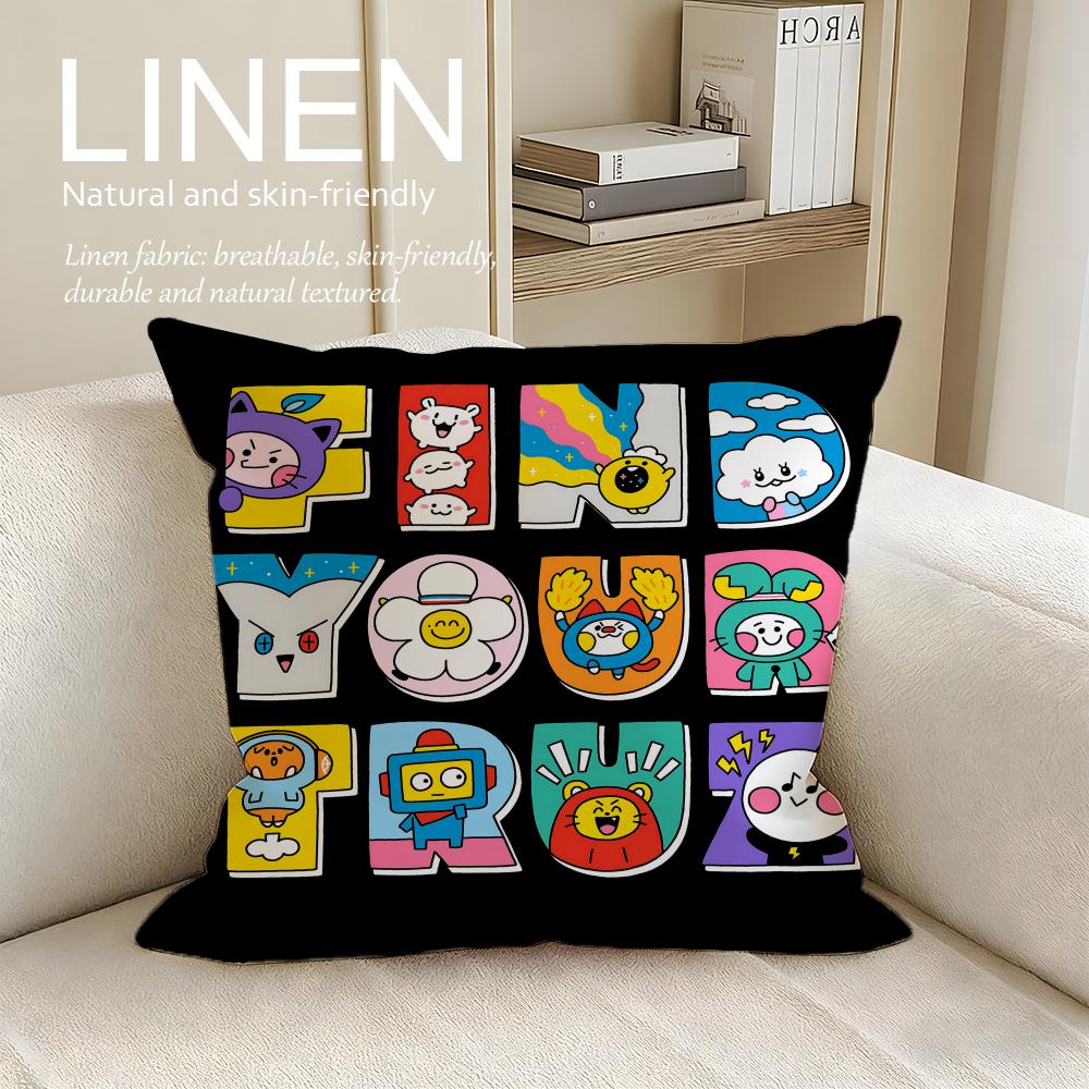 Cute Truz Cushion Cover Pillowcase Set Pcs x x Breathable Washable Sofa Cushion Cover