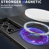 For Samsung Galaxy S23 Ultra Magnetic Phone Case N52 Magnet+PC+TPU Drop-resistant Kickstand Cover