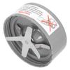 Cuchilla de licuadora Acero inoxidable 6?Aletas Cuchilla Extractora de Repuesto para Licuadora de 600W 900W
