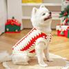 Pet Apparel Windproof Christmas Pet Clothes Soft Comfortable Cat Warm Vest Velvet Puppy Two-Legged Clothing Party