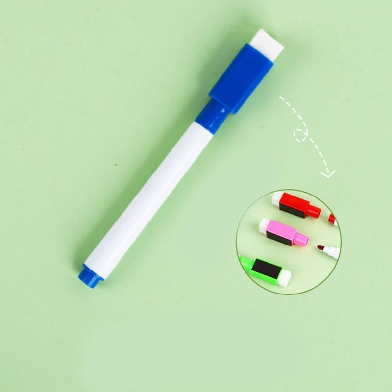 20 Pcs Whiteboard Pens Quick-Drying Whiteboard Markers Erase Marker with Eraser Caps for Office School and Home Use
