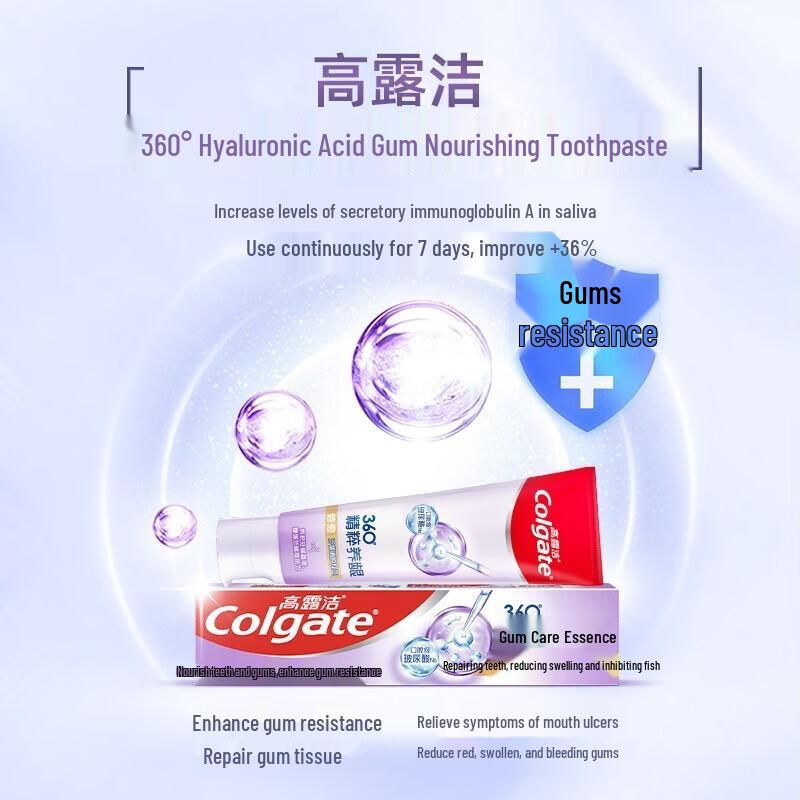Colgate 360° Hyaluronic Acid Gum Care Toothpaste & Toothbrush Set