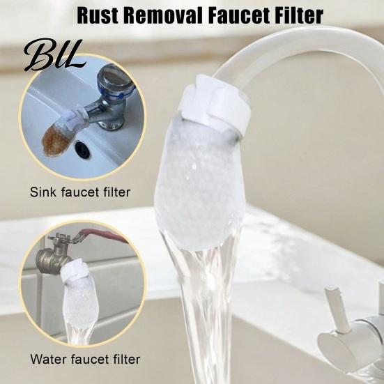 Sediment Filter for Tap Universal Faucet Water Bag with Non-Woven Fabric High-Density Remover Cotton Rust Particles Anti-Splash Reusable Easy Install