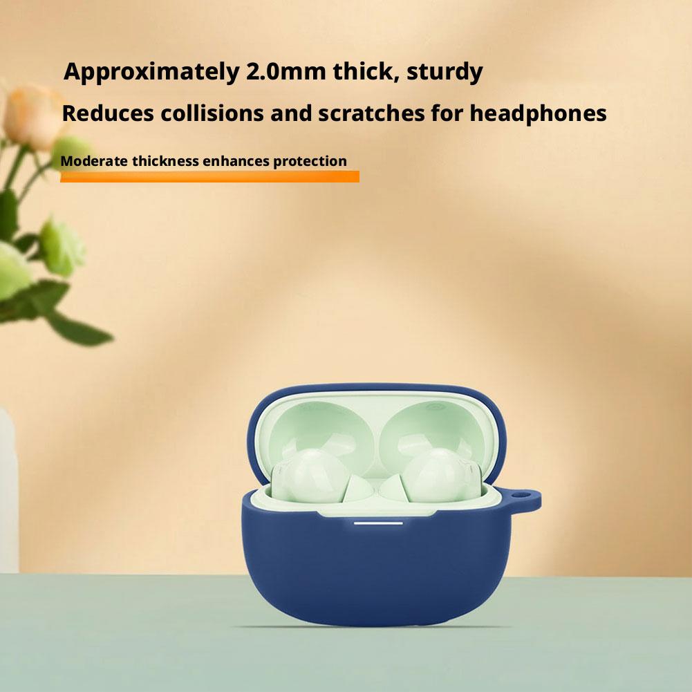 Soft Silicone Protective Case for REDMI Buds 8 Pro Shockproof Anti-Scratch Dustproof Earphone Accessory