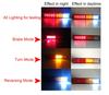 Waterproof 3 Colors 20 LED Truck Taillight Stop Brake Turn Signal Light Lamp 12V