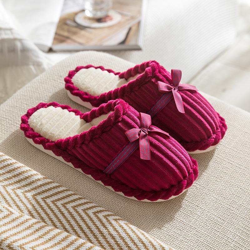 Cotton Shoes and Slippers Are Anti-slip Indoors and Keep The Furry Home Warm