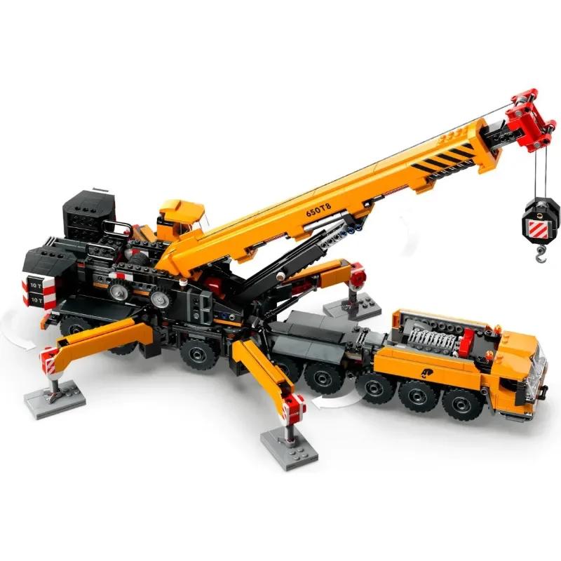 Stadt Mobilbaukran Bagger Bausteine Moc 60409 60324 60420 Bausteine Spielzeug Geschenk Für Kinder Kinder
