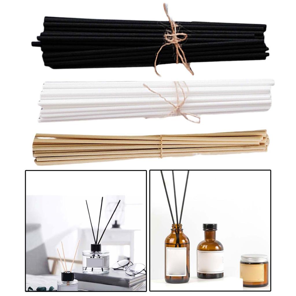 100 Pieces Essential Oil Diffuser Fiber Sticks 3mmx25cm Handmade Multipurpose